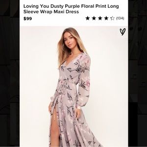 Loving you dusty floral print maxi LULU’s